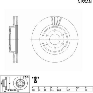 ACDelco ACDR2332 - Тормозной диск autospares.lv