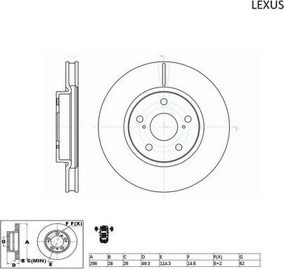 ACDelco ACDR2726 - Тормозной диск autospares.lv