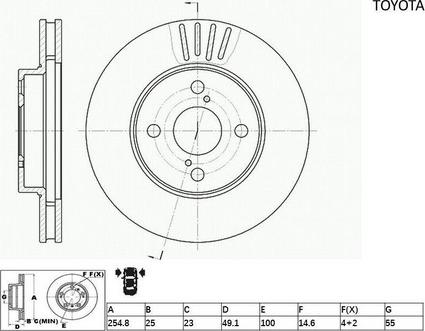 ACDelco ACDR712 - Тормозной диск autospares.lv