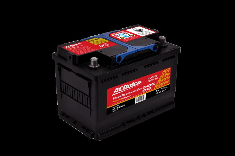 ACDelco S57090AGM - Стартерная аккумуляторная батарея, АКБ autospares.lv