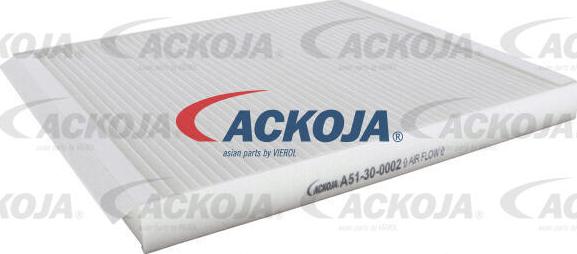 ACKOJA A51-30-0002 - Фильтр воздуха в салоне autospares.lv