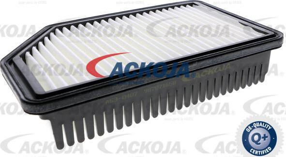 ACKOJA A53-0407 - Воздушный фильтр, двигатель autospares.lv