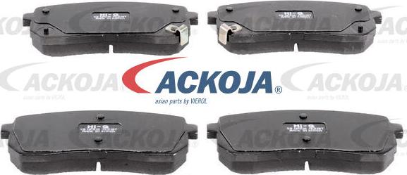 ACKOJA A52-0145 - Тормозные колодки, дисковые, комплект autospares.lv