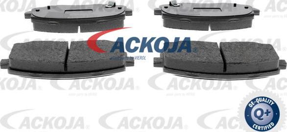 ACKOJA A52-0141 - Тормозные колодки, дисковые, комплект autospares.lv