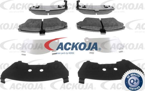 ACKOJA A52-0142 - Тормозные колодки, дисковые, комплект autospares.lv