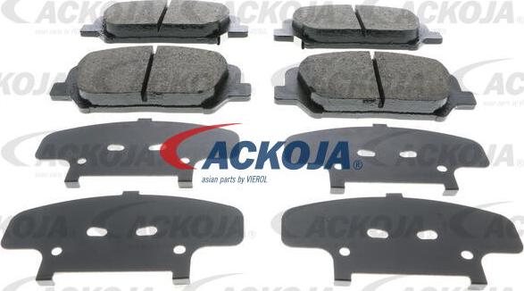 ACKOJA A52-0294 - Тормозные колодки, дисковые, комплект autospares.lv