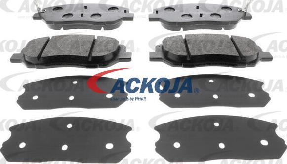 ACKOJA A52-0293 - Тормозные колодки, дисковые, комплект autospares.lv