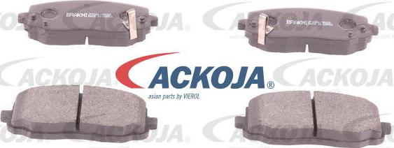 ACKOJA A52-2101 - Тормозные колодки, дисковые, комплект autospares.lv