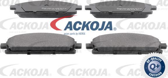 ACKOJA A38-0034 - Тормозные колодки, дисковые, комплект autospares.lv