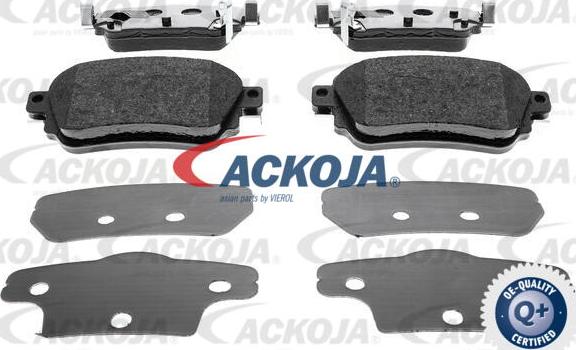 ACKOJA A38-0319 - Тормозные колодки, дисковые, комплект autospares.lv