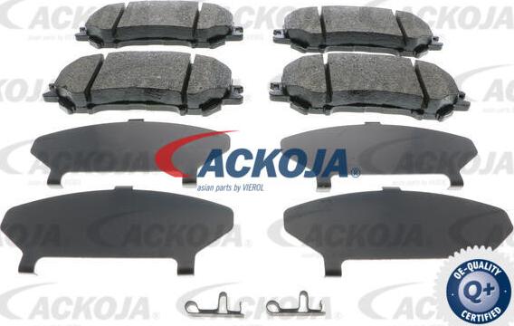 ACKOJA A38-0320 - Тормозные колодки, дисковые, комплект autospares.lv