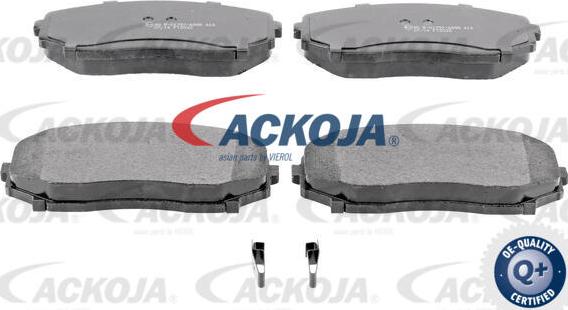 ACKOJA A32-0127 - Тормозные колодки, дисковые, комплект autospares.lv