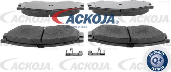 ACKOJA A37-0011 - Тормозные колодки, дисковые, комплект autospares.lv