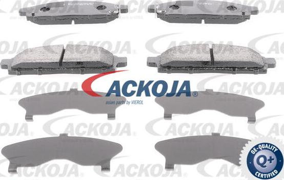 ACKOJA A37-0028 - Тормозные колодки, дисковые, комплект autospares.lv
