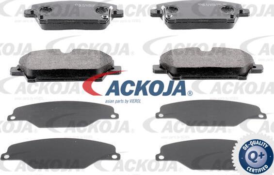 ACKOJA A26-0089 - Тормозные колодки, дисковые, комплект autospares.lv