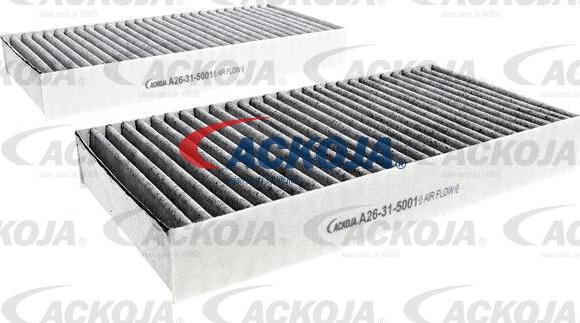 ACKOJA A26-31-5001 - Фильтр воздуха в салоне autospares.lv