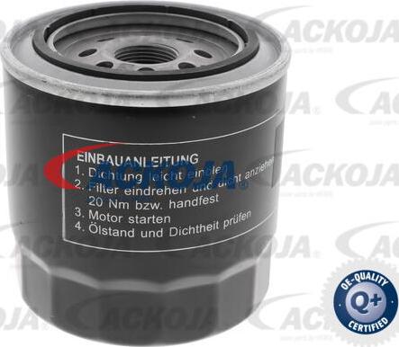 ACKOJA A70-0502 - Масляный фильтр autospares.lv