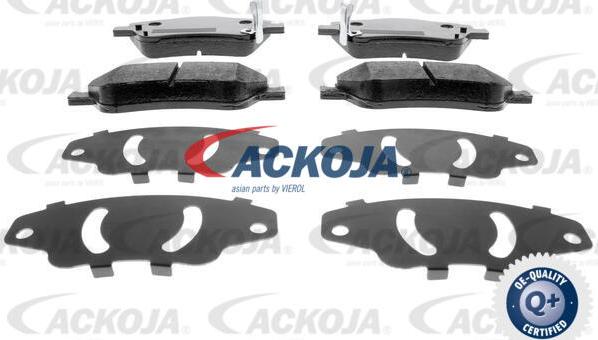 ACKOJA A70-0055 - Тормозные колодки, дисковые, комплект autospares.lv