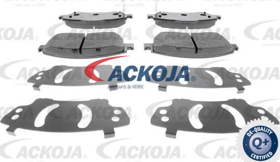 ACKOJA A70-0056 - Тормозные колодки, дисковые, комплект autospares.lv