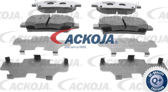 ACKOJA A70-0086 - Тормозные колодки, дисковые, комплект autospares.lv