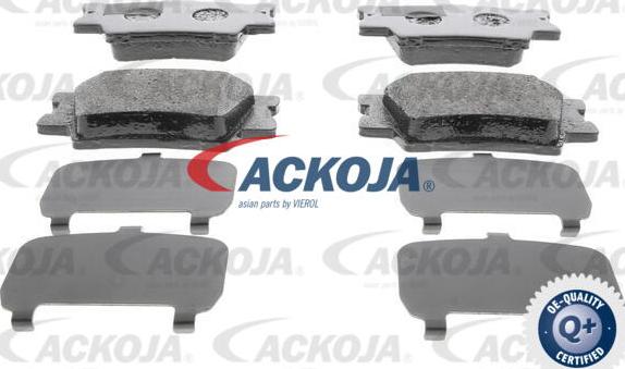 ACKOJA A70-0028 - Тормозные колодки, дисковые, комплект autospares.lv