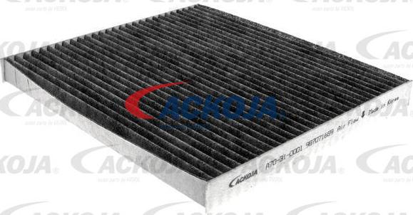 ACKOJA A70-31-0001 - Фильтр воздуха в салоне autospares.lv