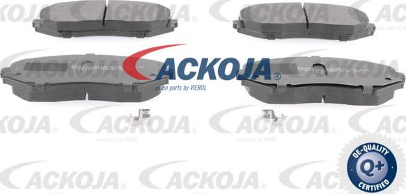 ACKOJAP A64-0335 - Тормозные колодки, дисковые, комплект autospares.lv