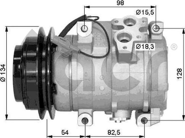 ACR 134467 - Компрессор кондиционера autospares.lv