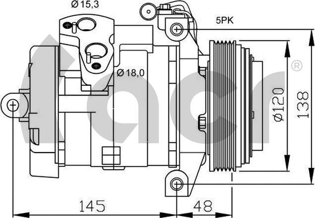 ACR 134511G - Компрессор кондиционера autospares.lv