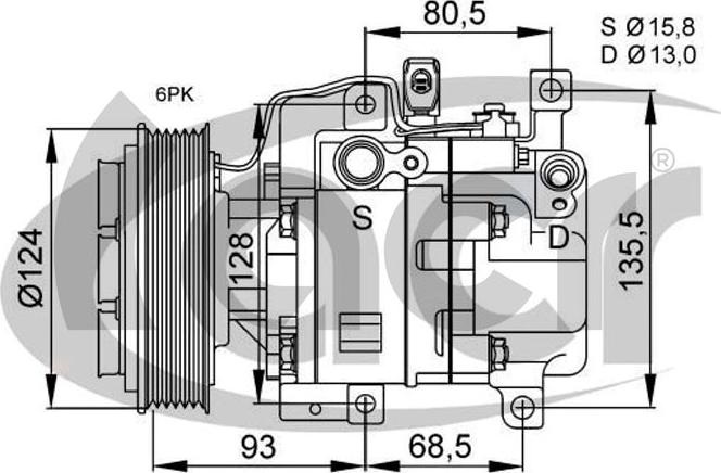 ACR 134630 - Компрессор кондиционера autospares.lv