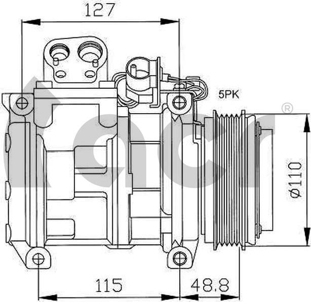 ACR 134012 - Компрессор кондиционера autospares.lv