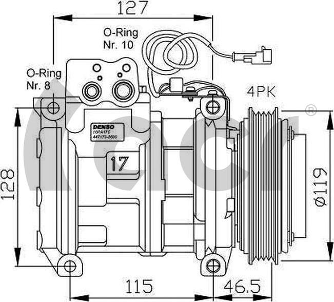 ACR 134154 - Компрессор кондиционера autospares.lv