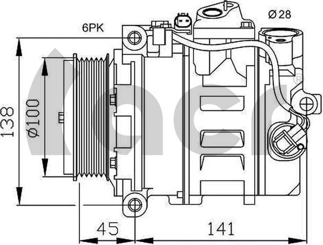 ACR 134369R - Компрессор кондиционера autospares.lv