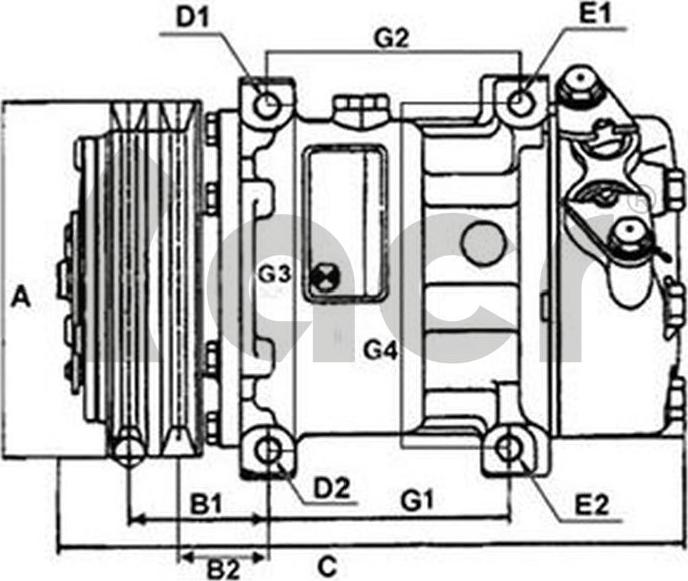 ACR 134296G - Компрессор кондиционера autospares.lv