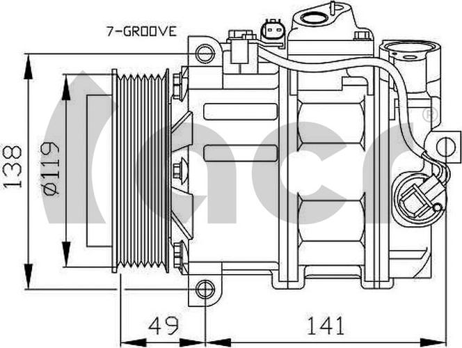 ACR 134263R - Компрессор кондиционера autospares.lv