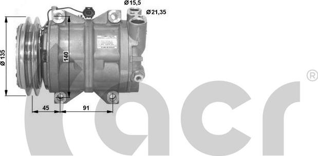 ACR 134712G - Компрессор кондиционера autospares.lv