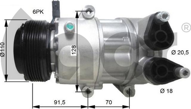 ACR 135144 - Компрессор кондиционера autospares.lv