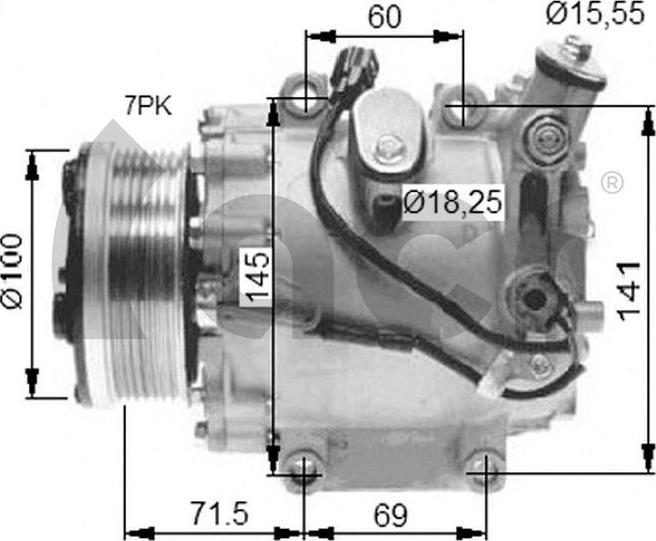 ACR 130663 - Компрессор кондиционера autospares.lv