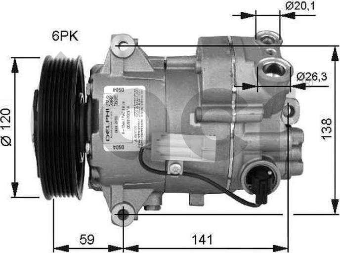 ACR 133185 - Компрессор кондиционера autospares.lv