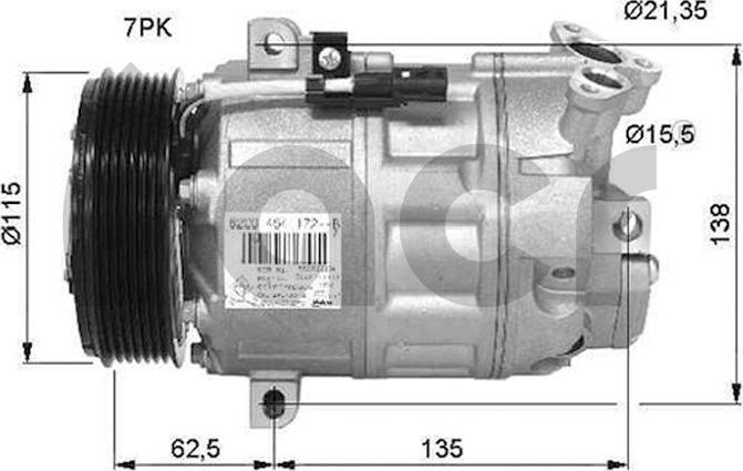 ACR 132914G - Компрессор кондиционера autospares.lv