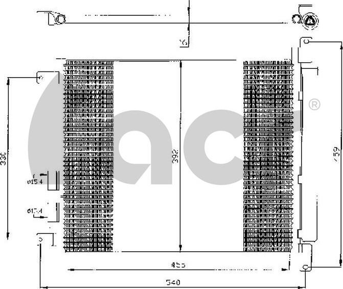 ACR 300438 - Конденсатор кондиционера autospares.lv