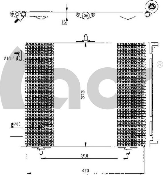 ACR 300433 - Конденсатор кондиционера autospares.lv