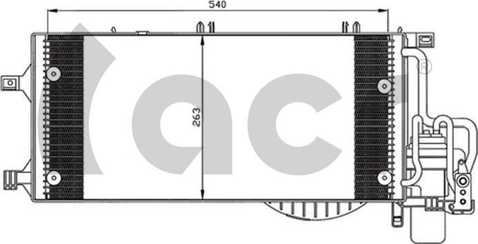 ACR 300590 - Конденсатор кондиционера autospares.lv