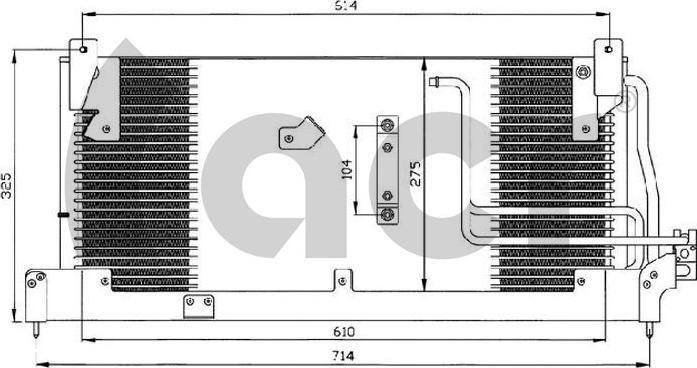 ACR 300569 - Конденсатор кондиционера autospares.lv