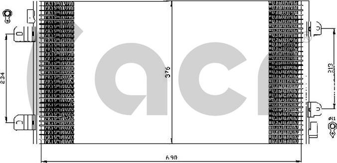 ACR 300530 - Конденсатор кондиционера autospares.lv