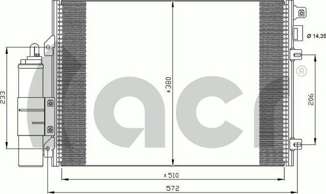 ACR 300656 - Конденсатор кондиционера autospares.lv