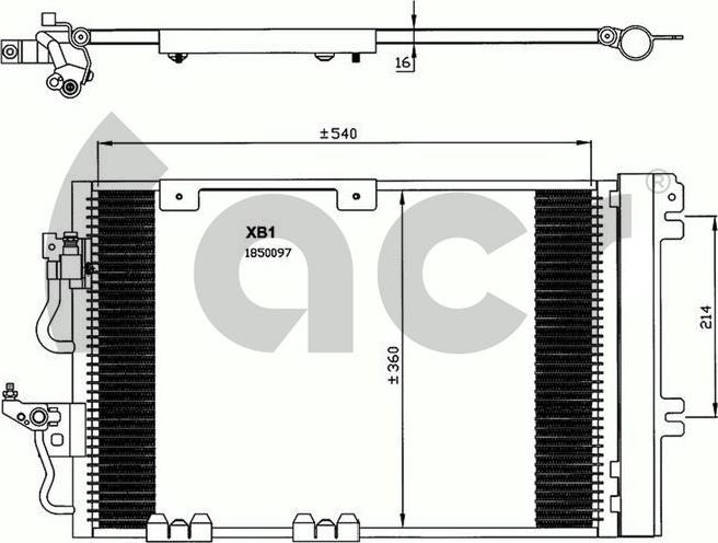 ACR 300617 - Конденсатор кондиционера autospares.lv