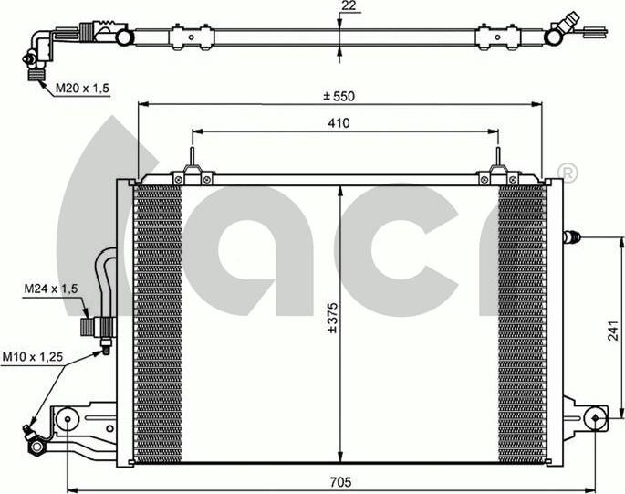 ACR 300044 - Конденсатор кондиционера autospares.lv