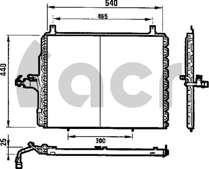 ACR 300042 - Конденсатор кондиционера autospares.lv