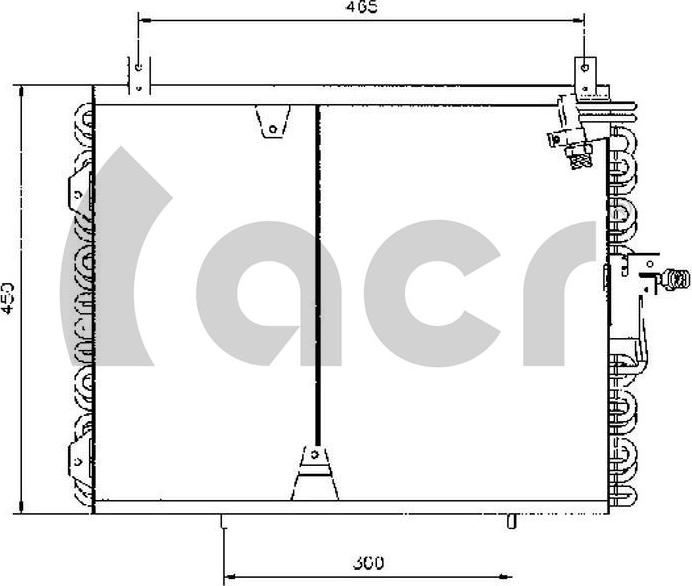 ACR 300030 - Конденсатор кондиционера autospares.lv